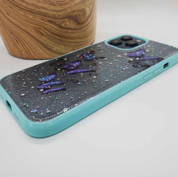 iPhone 12 Case iPhone 12 Pro Case iPhone 12 Pro Max Case Glitter Butterfly - Picture 9 of 9